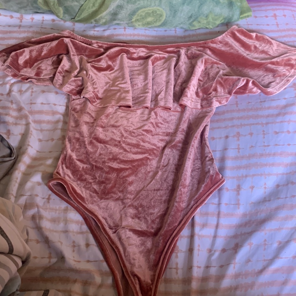Velvet body suit